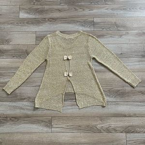 Gold top blouse size S